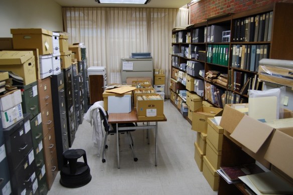 Archives upon arrival in Milwaukee