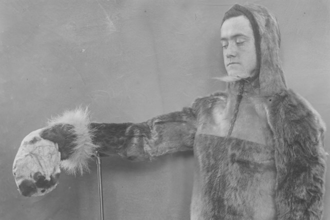 Sealskin coat worn by MacMillan.