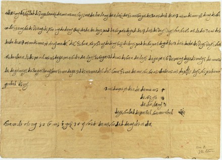 Pre-nineteenth Century document in the Romaniezed aboriginal Pepowhan (Siraya) language